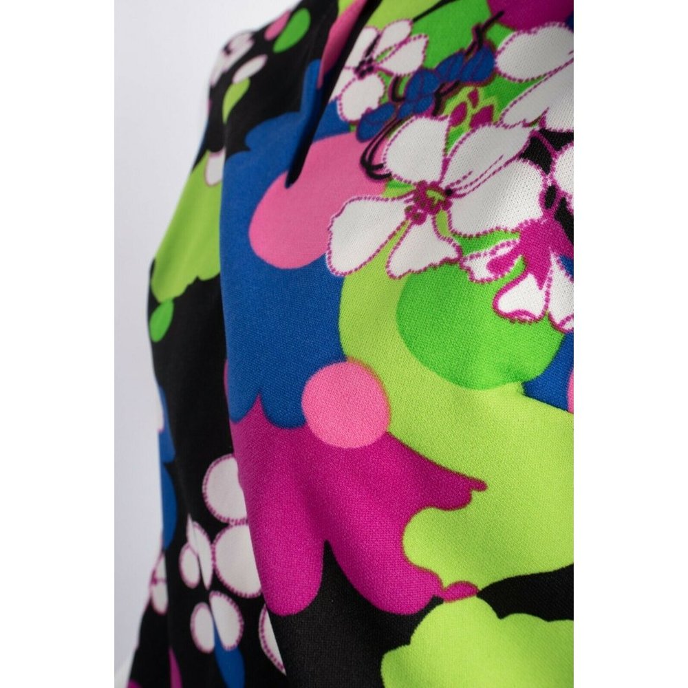 Vintage 70s Womens Maxi Dress Sz 12 Floral Retro - Picture 2 of 8